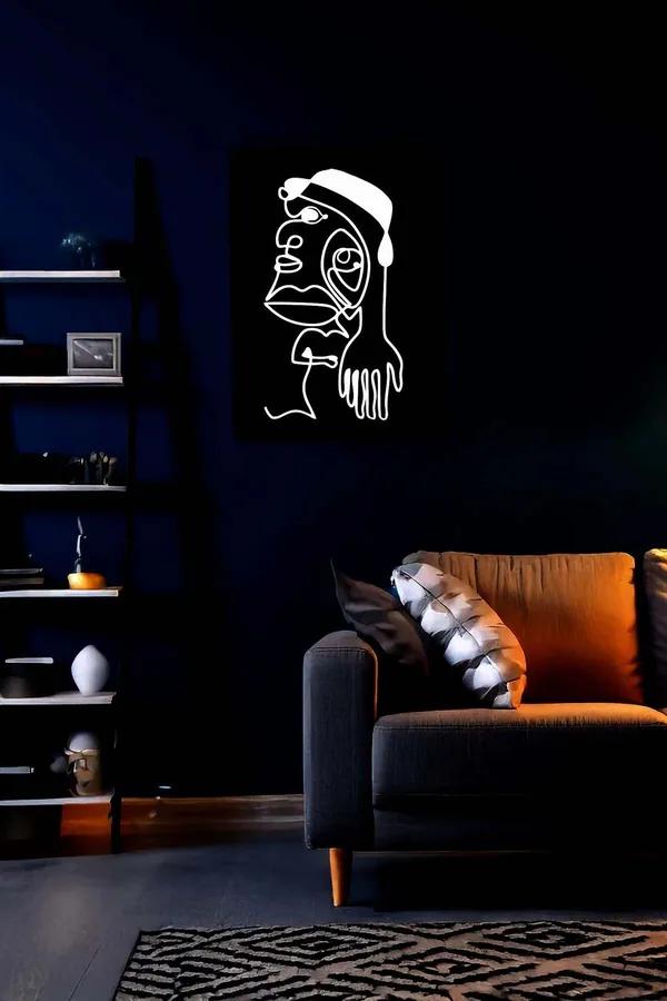 Single Line Art Reflective Wall Decor