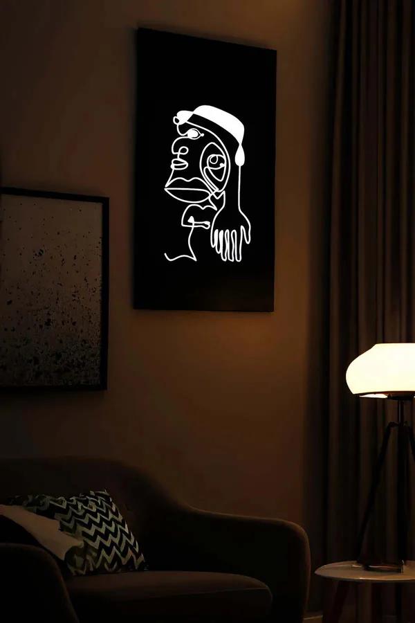 Single Line Art Reflective Wall Decor