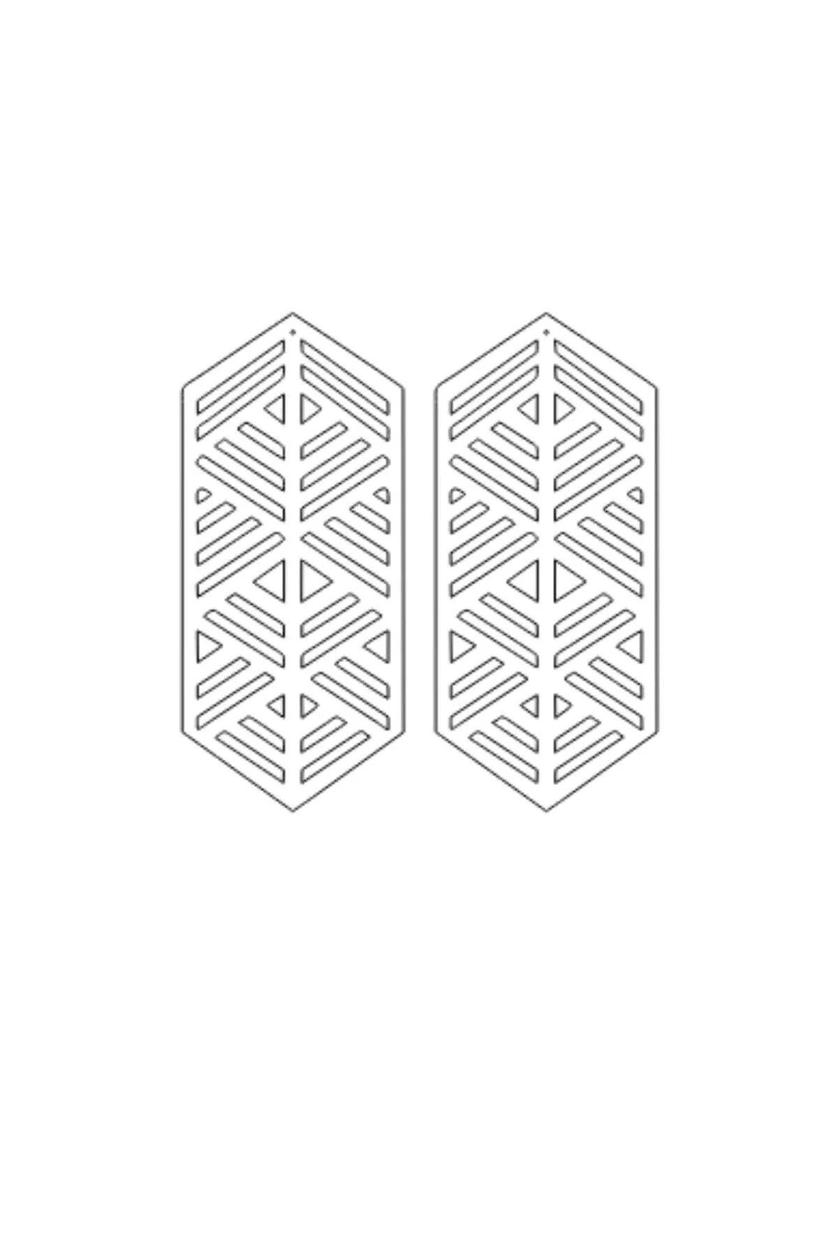 Reflective Geometric Earrings | Modern Statement Design