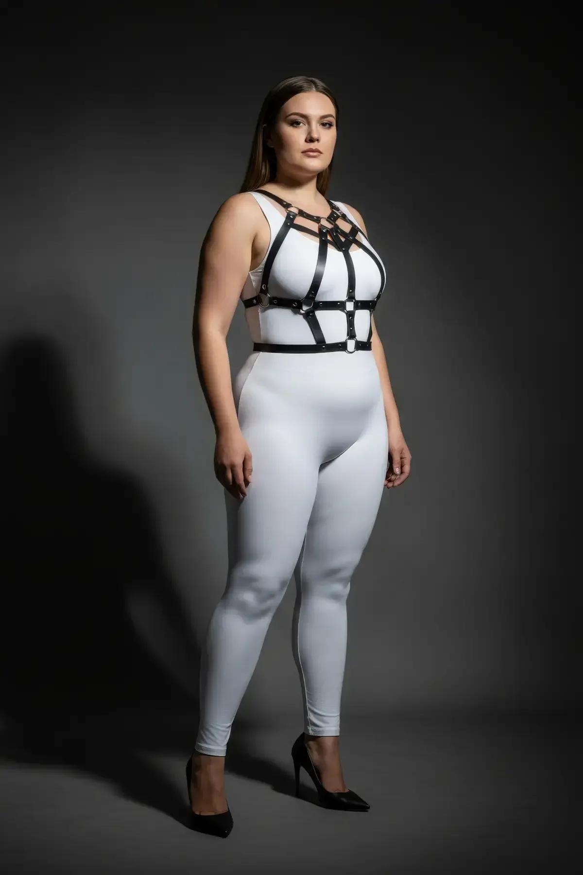 Strappy Body Harness with Stud Detail