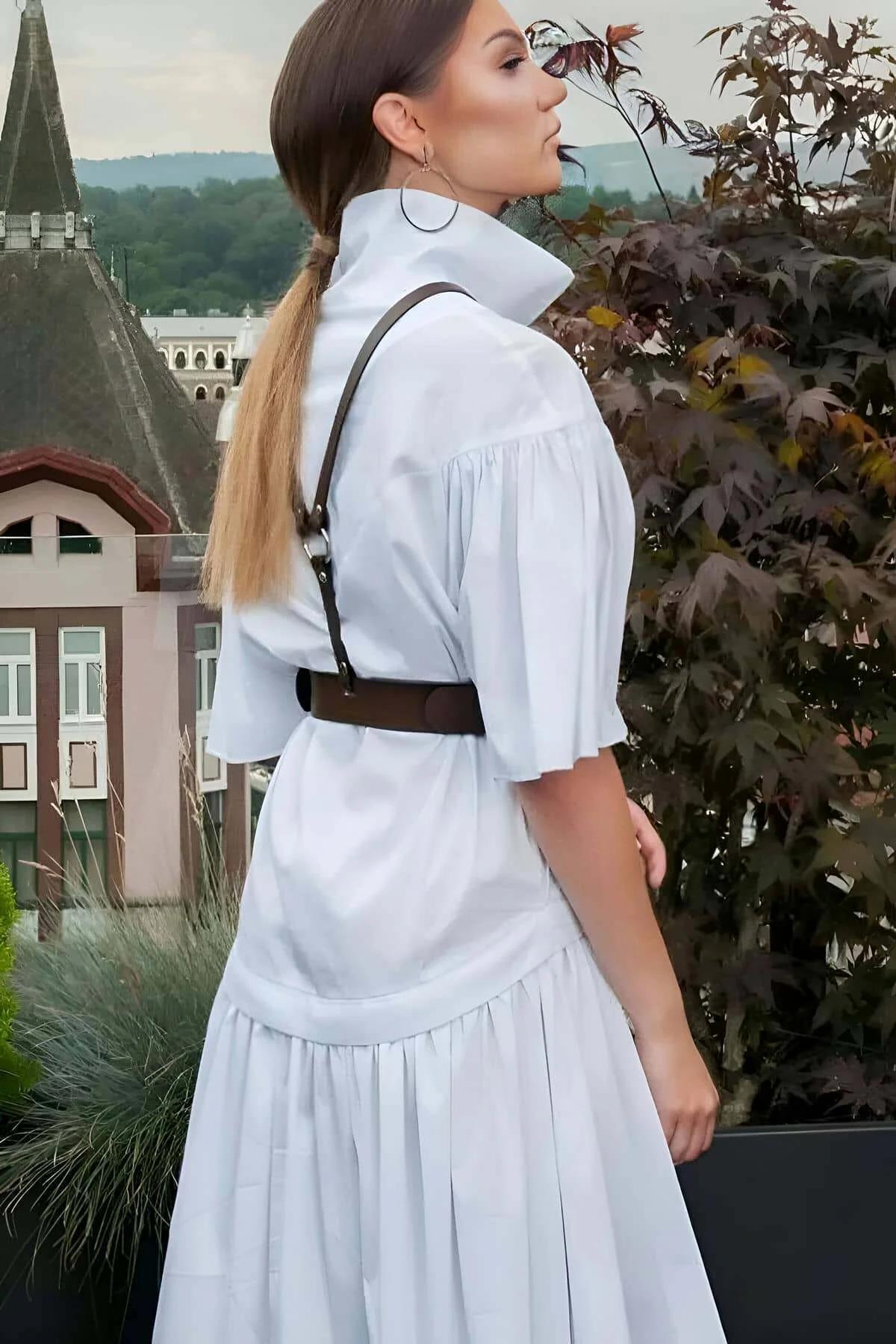 Women's Harness Belt: Adjustable Leather Fashion Accessory