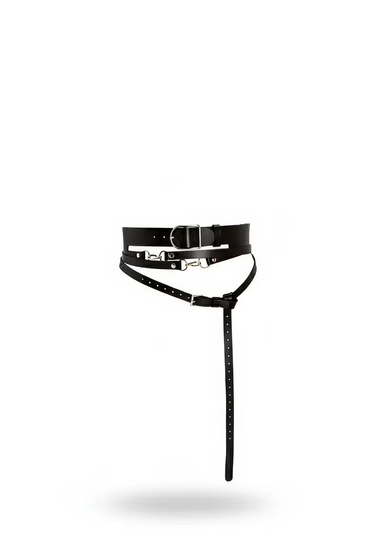 Thick Buckle Waist Harness with Extended Leg Strap