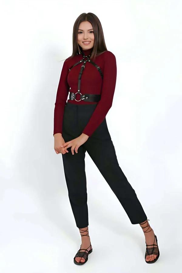 Women's Fashion Body Harness Belt - Adjustable Leather Style
