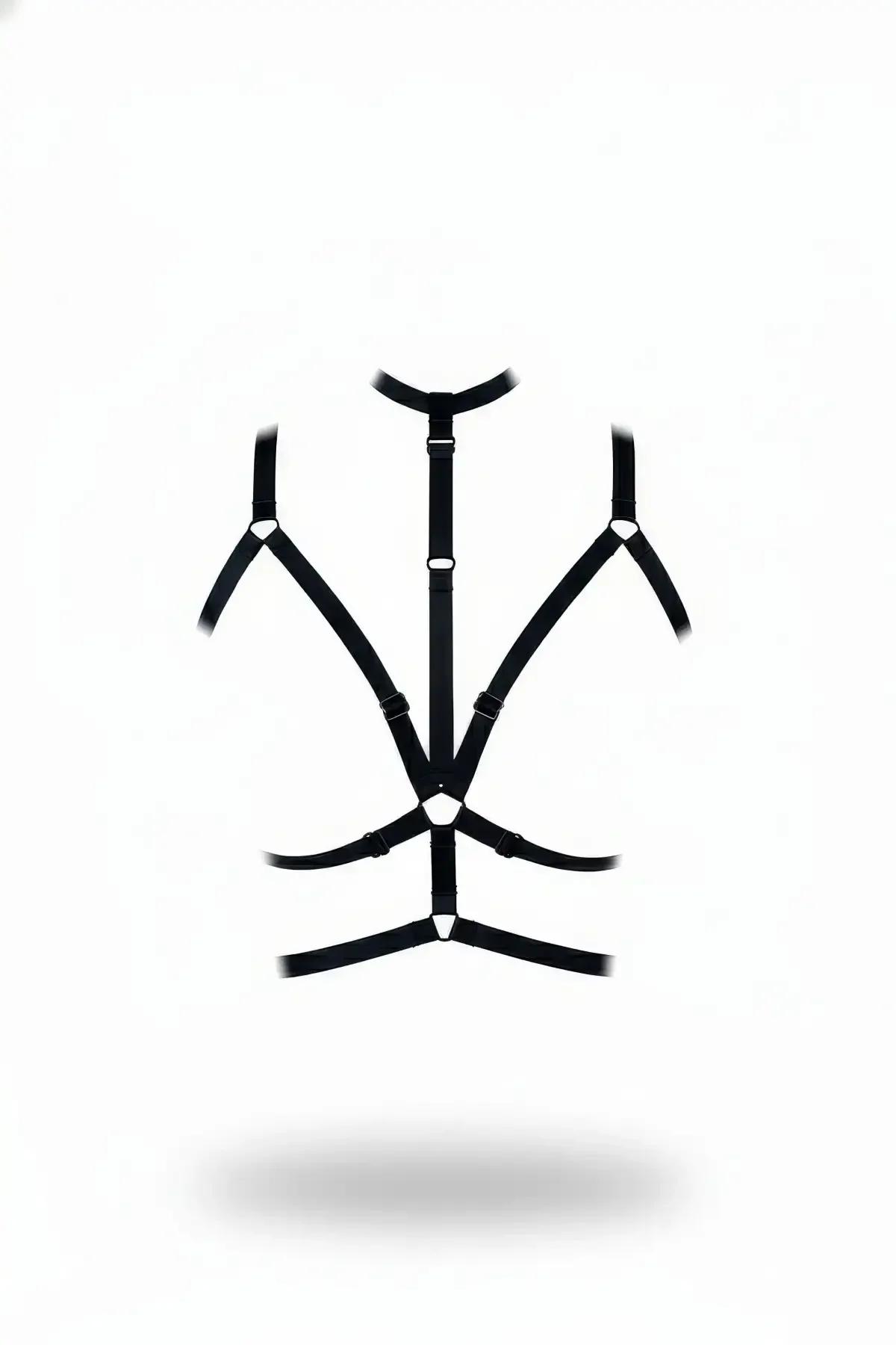Minimalist Chest Harness with Adjustable Strappy Design