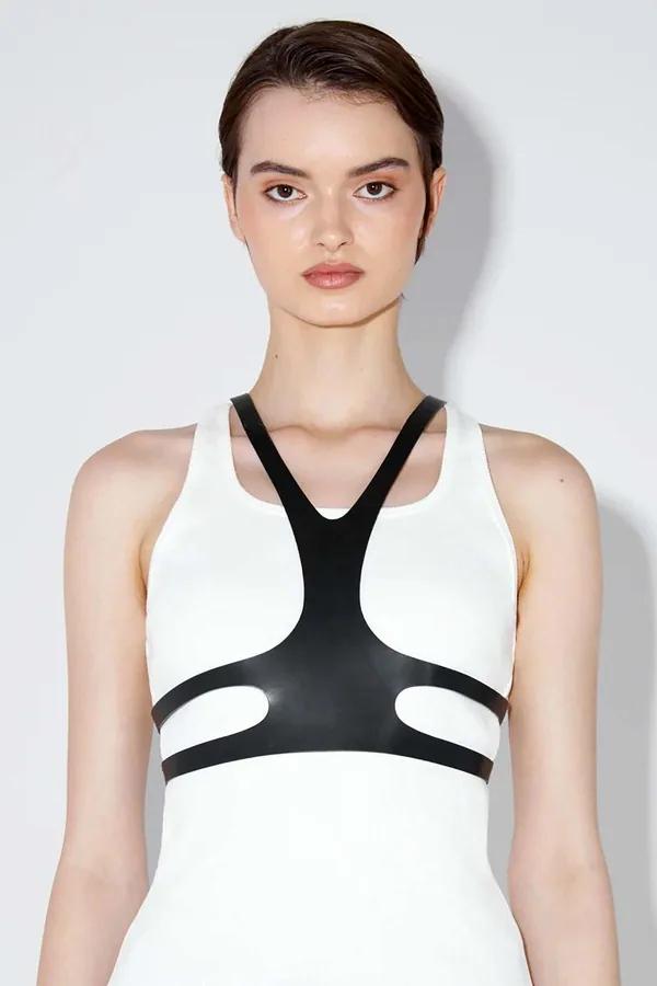 Women's Fashion Chest Harness - Modern Leather Style