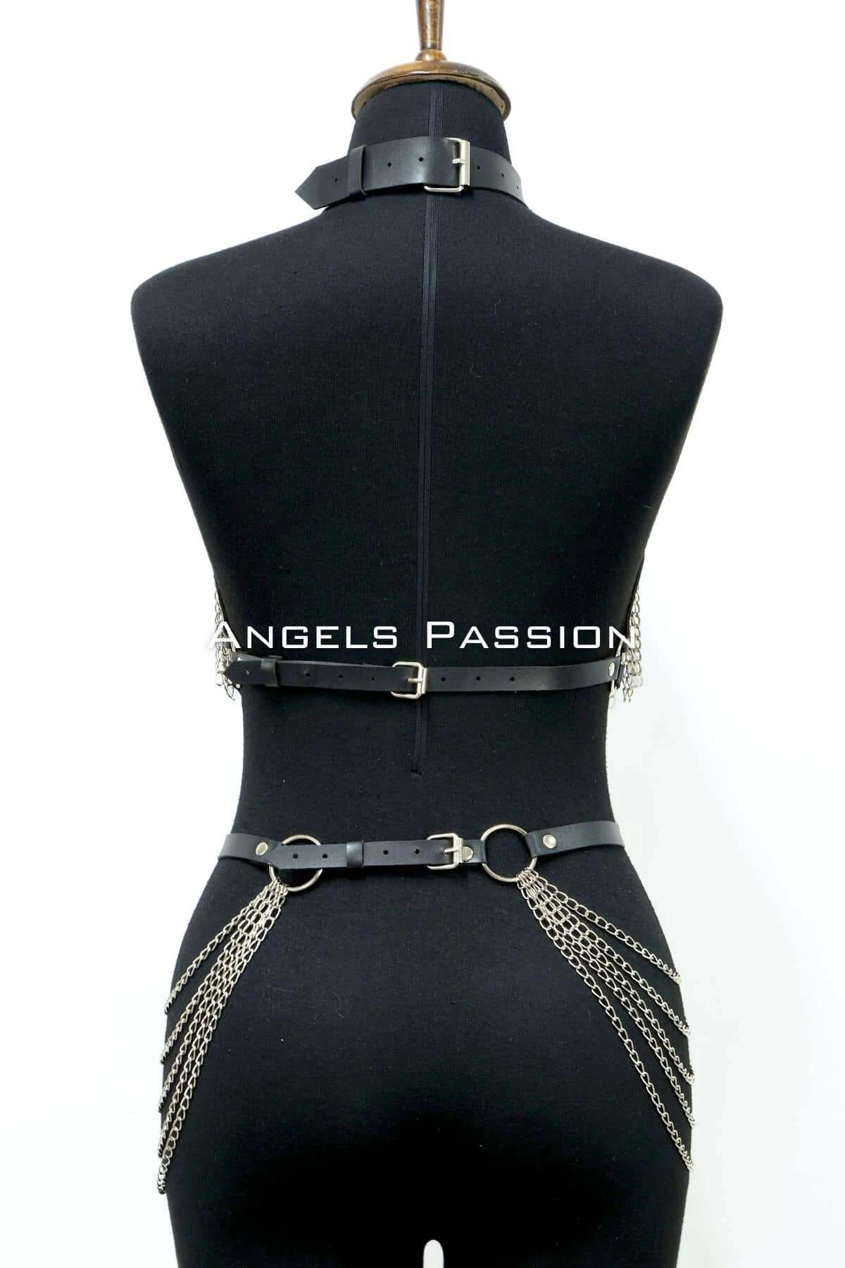 Body Chain Harness for Women – Adjustable Rave Festival Top