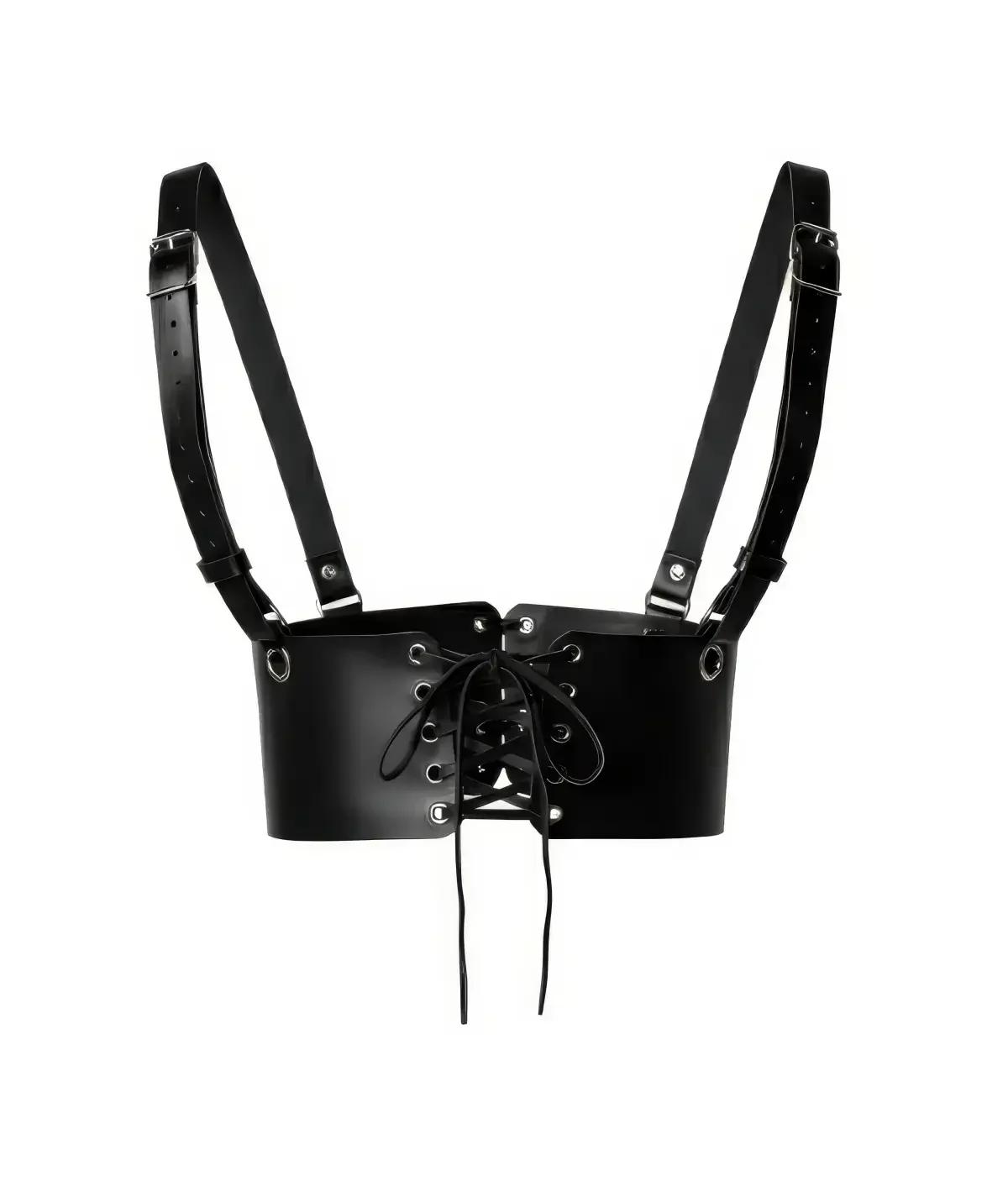 Underbust Harness Corset with Wide Adjustable Shoulder Straps