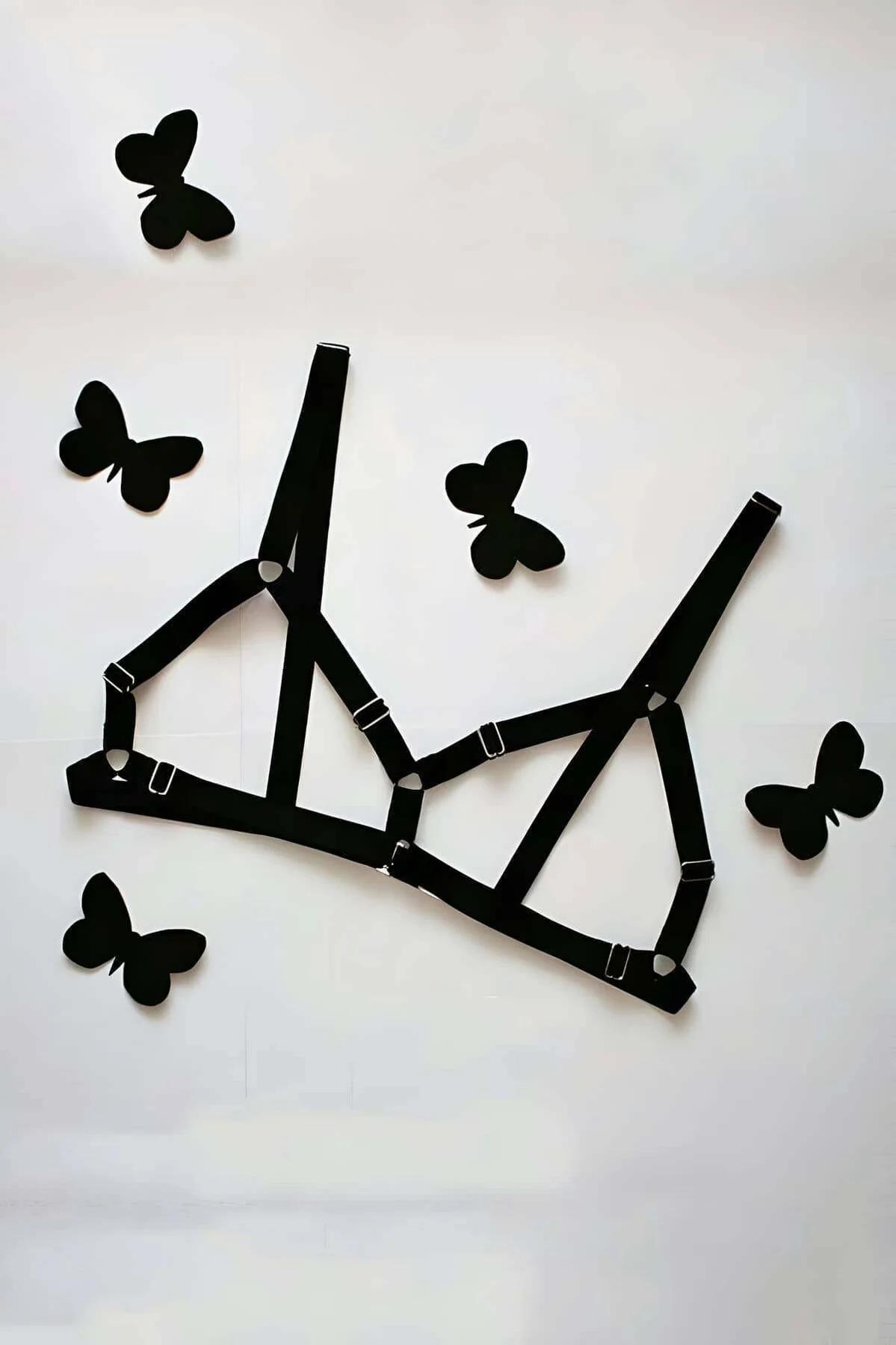 Adjustable Bra Harness Lingerie Strappy Cage Top