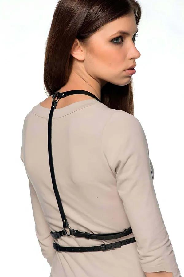 Strappy Body Harness with O-Ring Detail