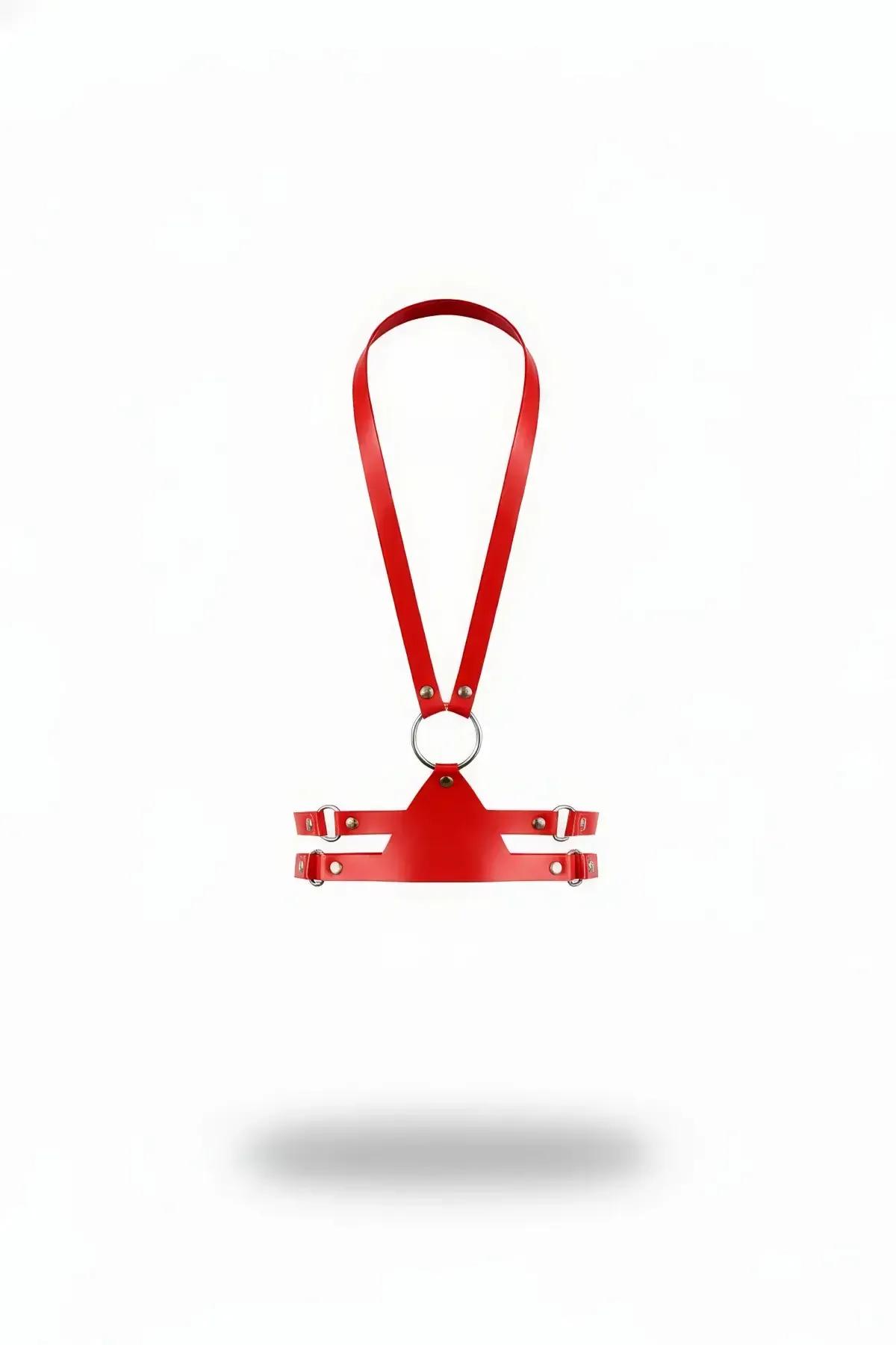 Minimalist Chest Harness with Central O-Ring & Adjustable Straps