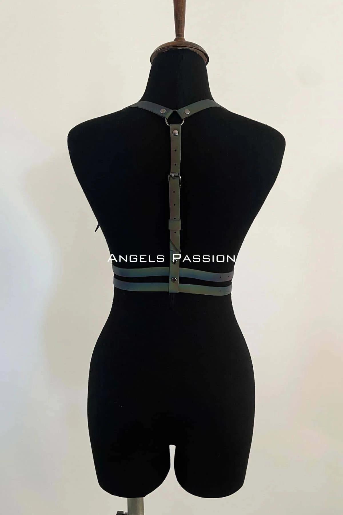 Reflective Harness Adjustable Rainbow Body Straps for Festival