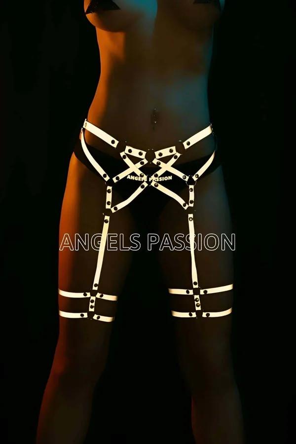Reflective Garter Harness for Women - Adjustable Body Accessory