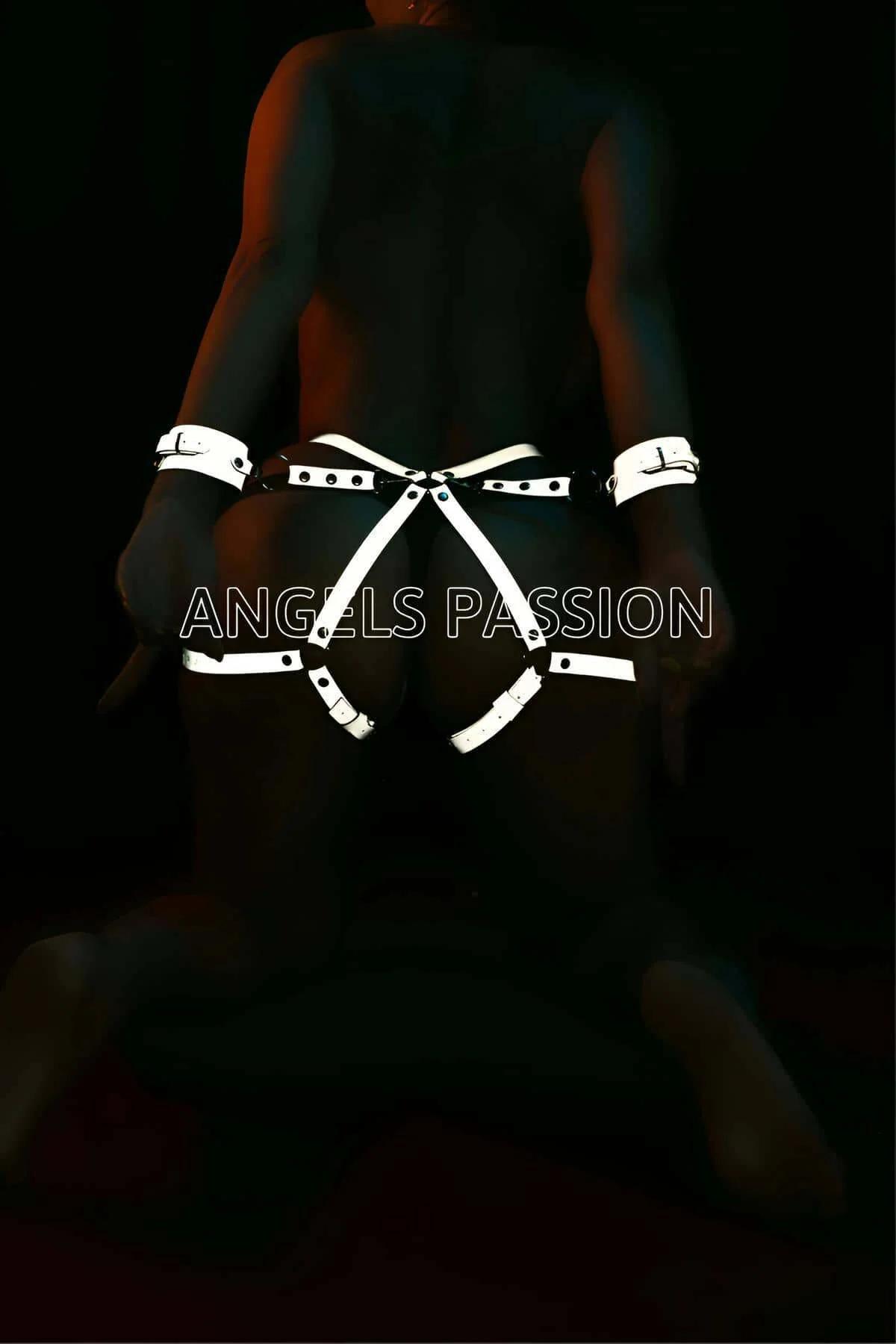White Reflective Body Harness for Night Out & Festival Style