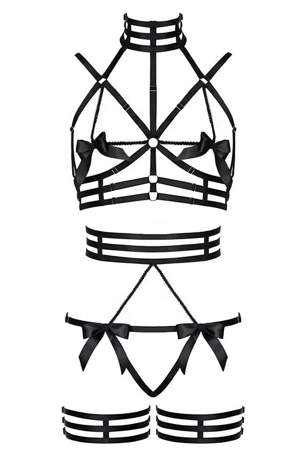 Sexy Harness Set Adjustable Strappy Body Lingerie