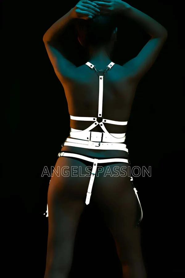 Reflective Harness Set | Adjustable Body Cage with Tassels