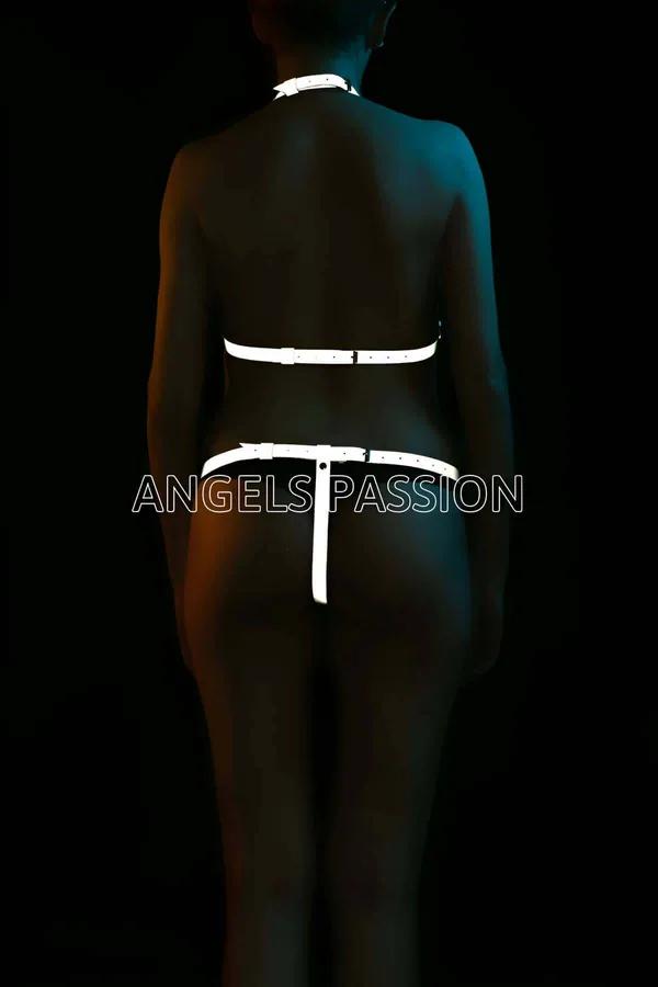 Reflective Harness Lingerie Set - Adjustable, Dazzling Style