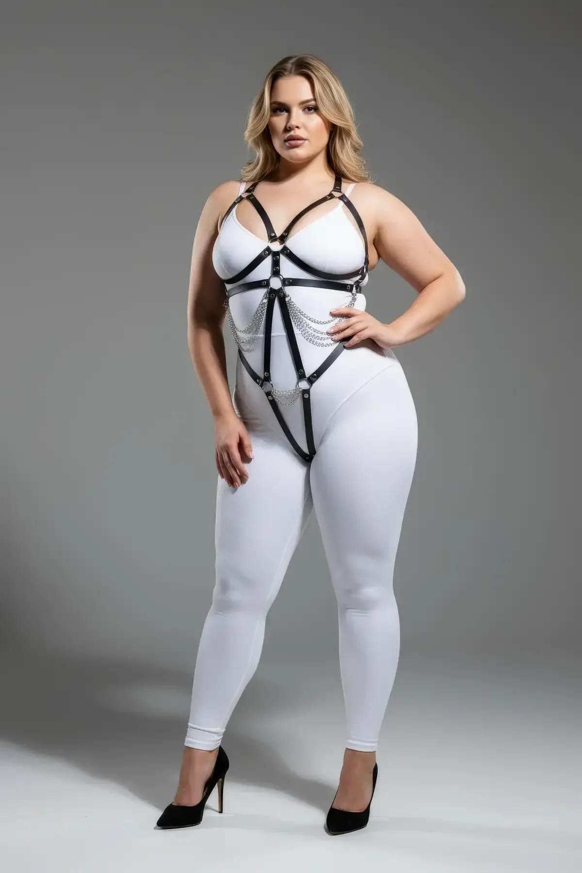 Strappy Underbust Harness with Adjustable O-Ring Closure