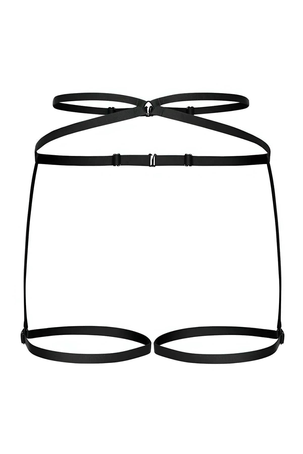 Adjustable Strappy Garter Harness Lingerie Body Belt