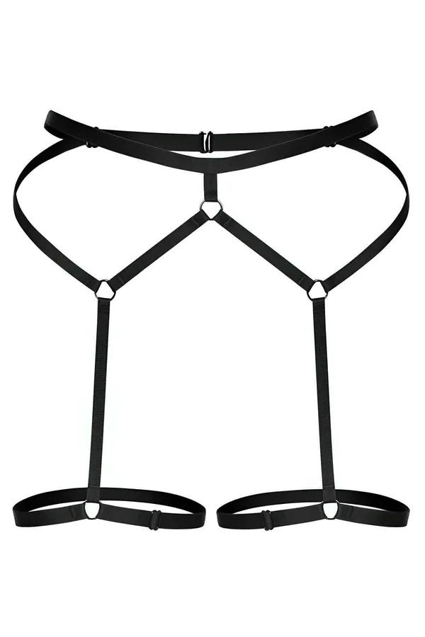 Women's Adjustable Strappy Garter Harness Lingerie