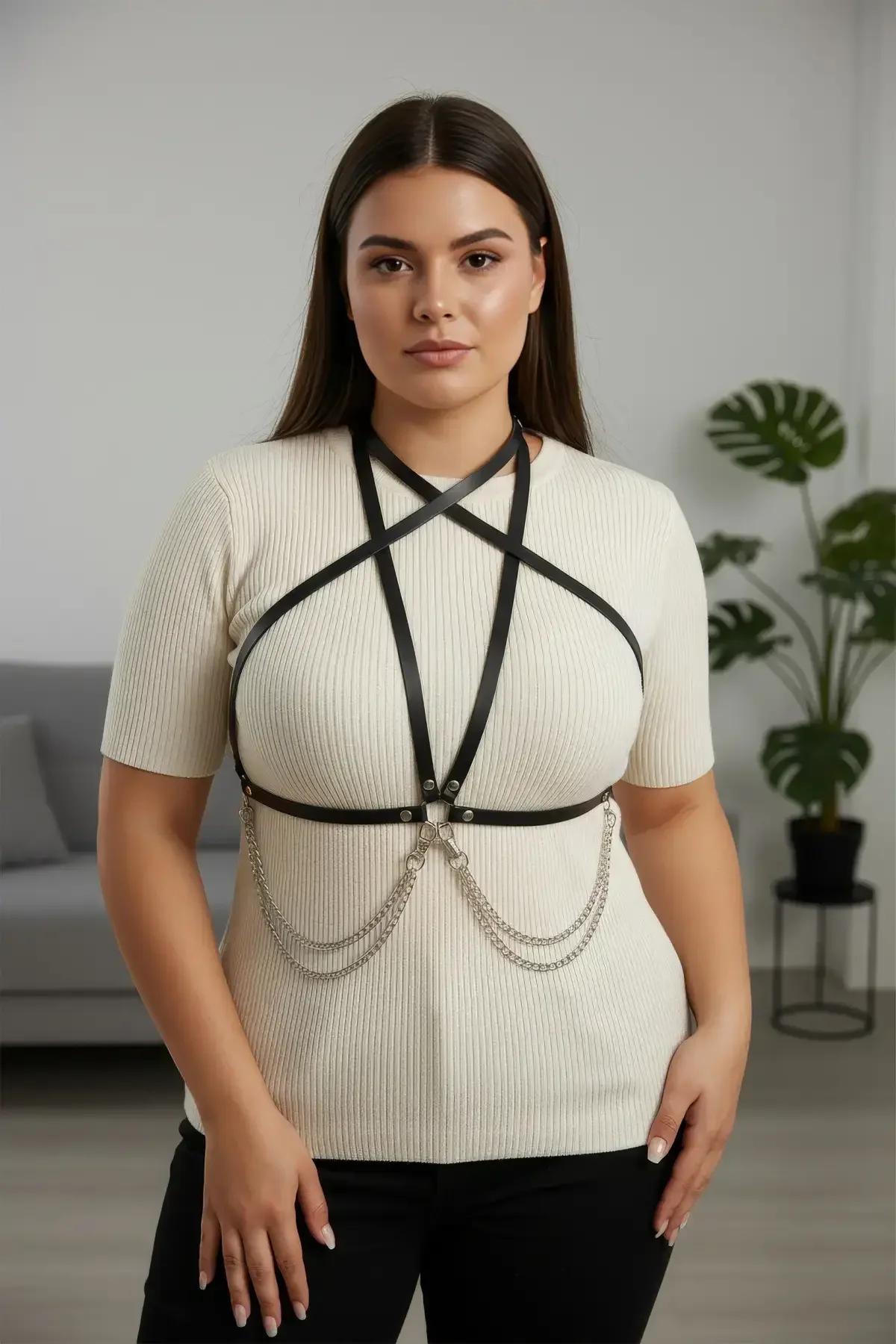 Star Chest Harness with Draping Waist Chains