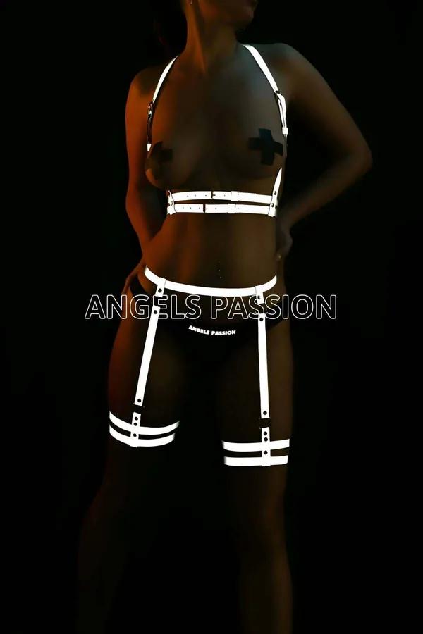 Reflective Garter Harness Set - Adjustable Body Accessory