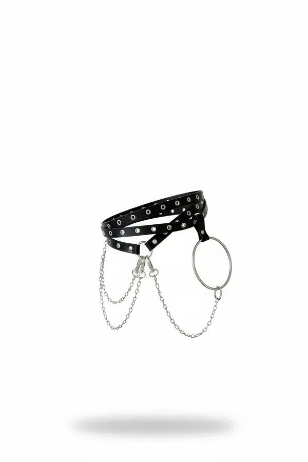 Grommet Waist Harness with Draped Chains & O-Ring