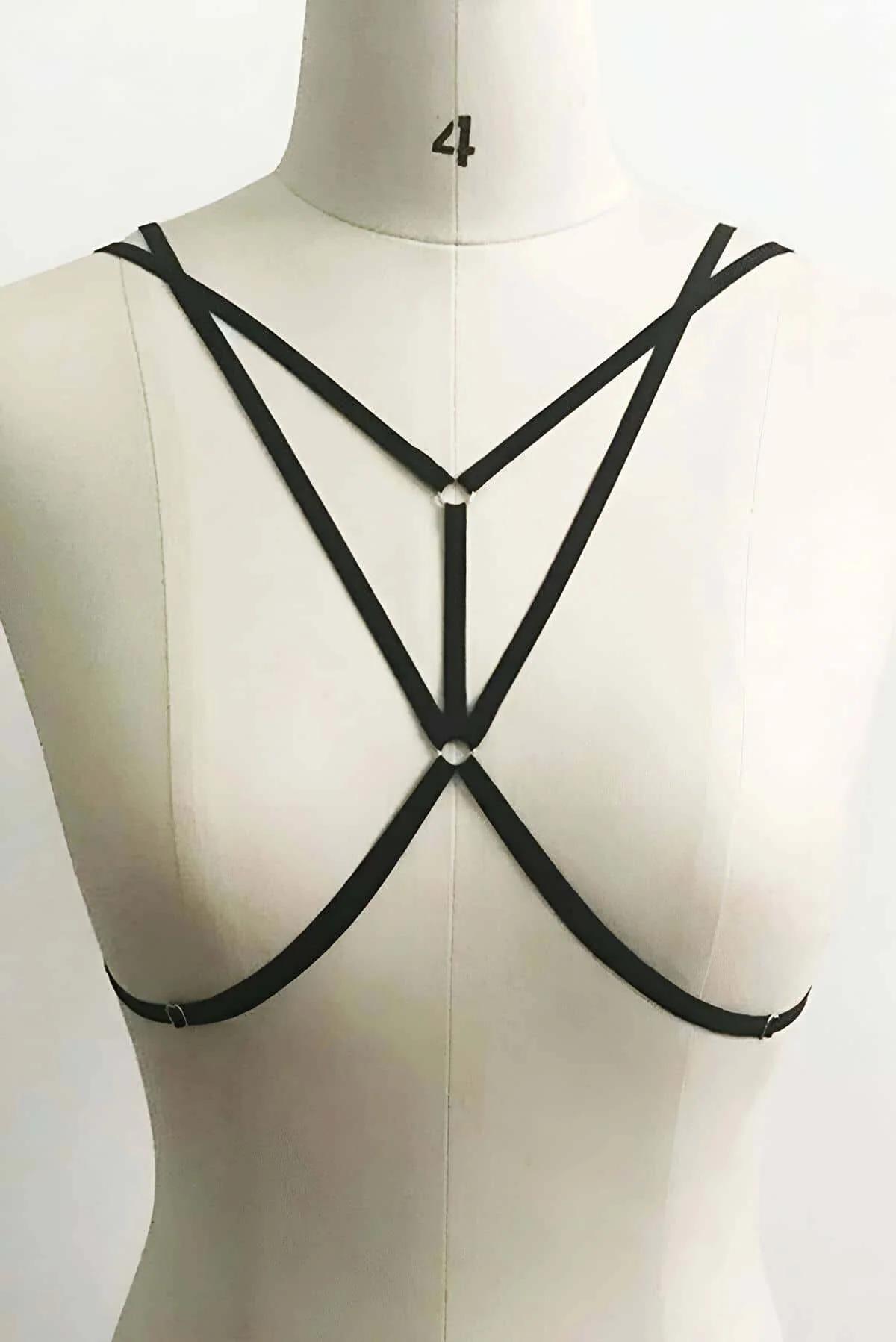 Adjustable Body Harness for Women - Strappy Chest Top Accessory