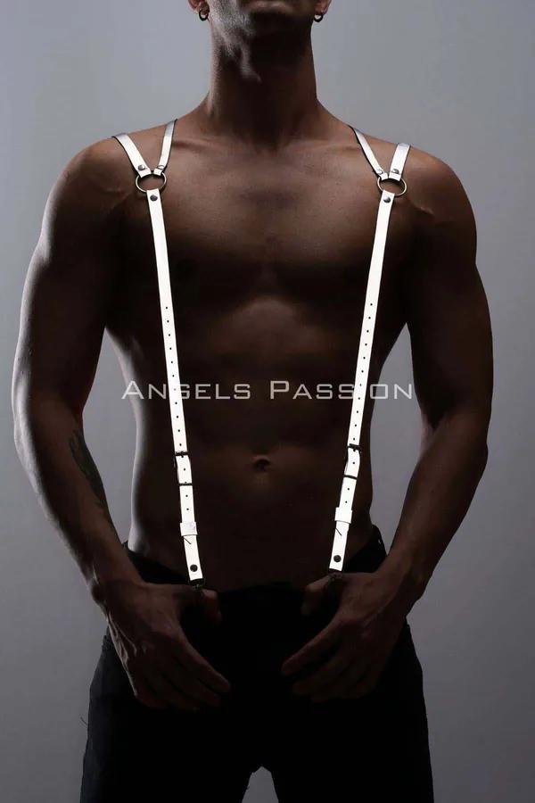 Reflective Men's Shoulder Harness - Adjustable Fashion Accessory