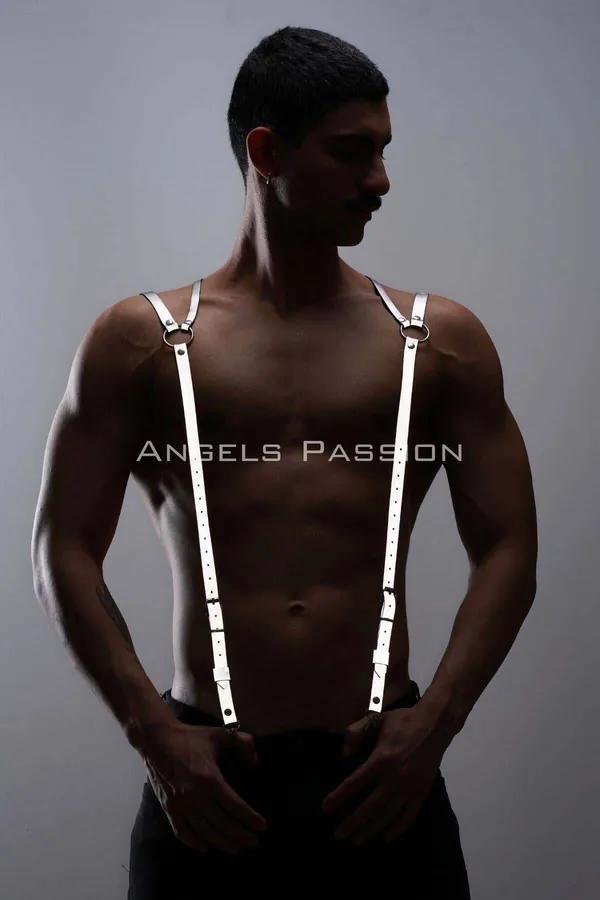 Reflective Men's Shoulder Harness - Adjustable Fashion Accessory