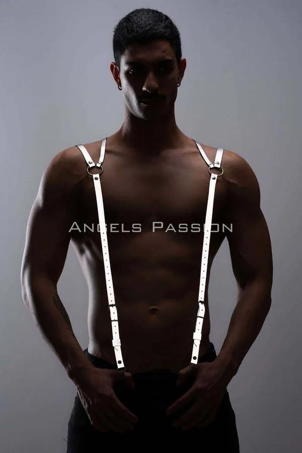Reflective Men's Shoulder Harness - Adjustable Fashion Accessory