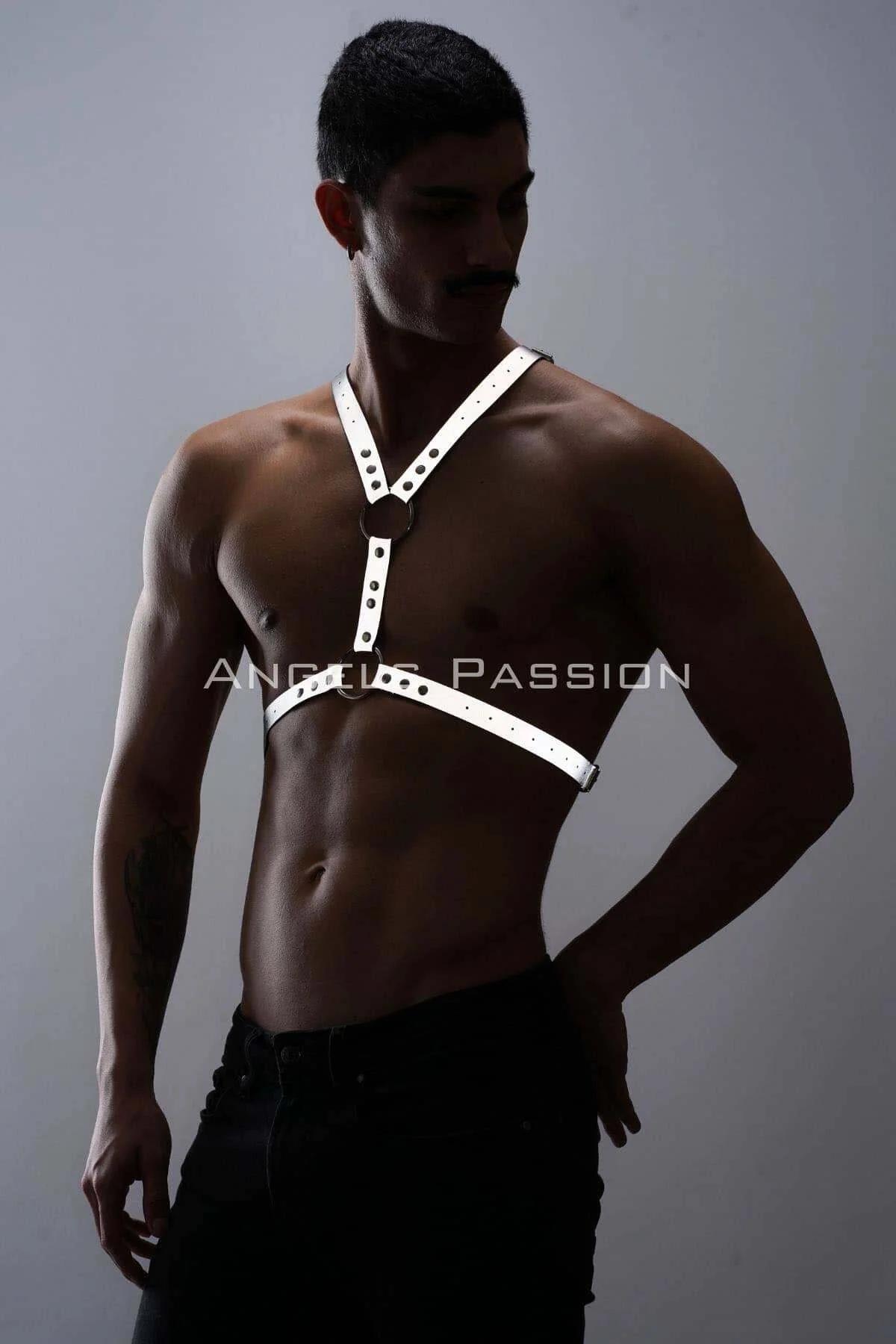 Mens Reflective Chest Harness - Nightlife Fashion Accessory