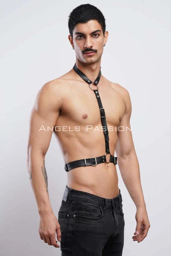 Men's Leather Harness | Halterneck Adjustable Body Strap