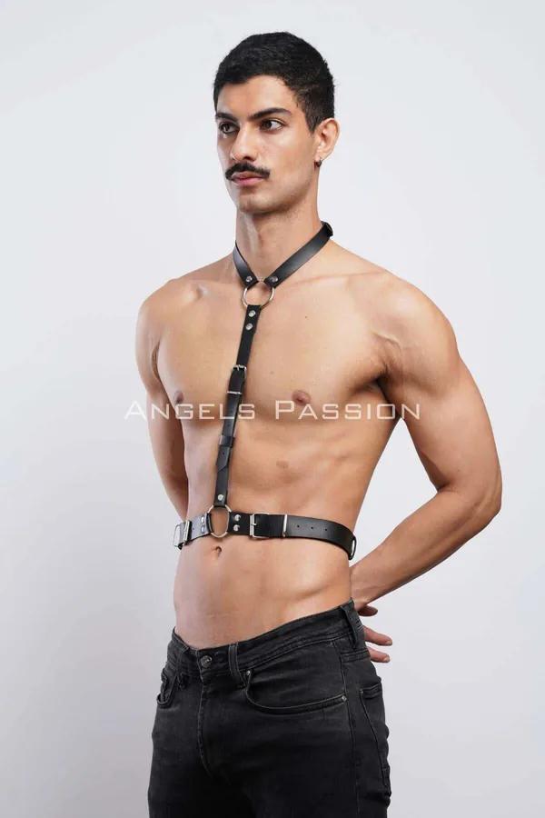 Men's Leather Harness | Halterneck Adjustable Body Strap