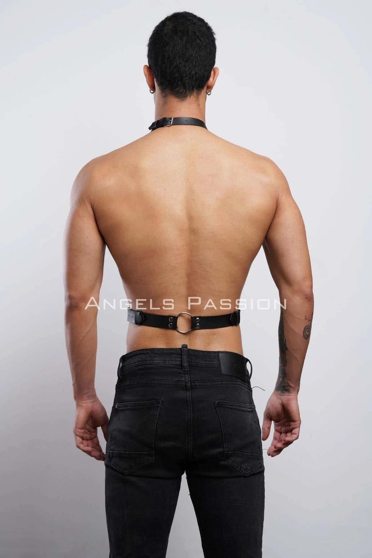 Men's Leather Harness | Halterneck Adjustable Body Strap