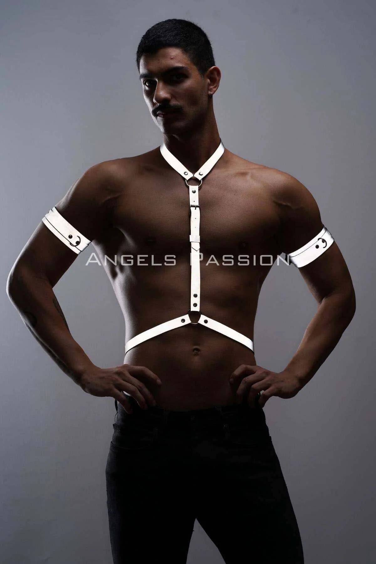 Men's Reflective Chest Harness & Bicep Armbands