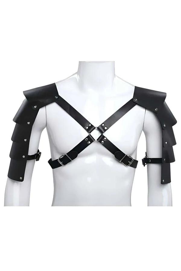 Men's Harness Shoulder Armor - Adjustable Gladiator Style