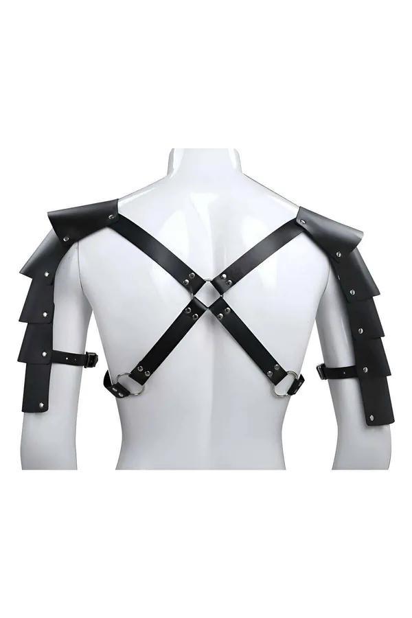 Men's Harness Shoulder Armor - Adjustable Gladiator Style