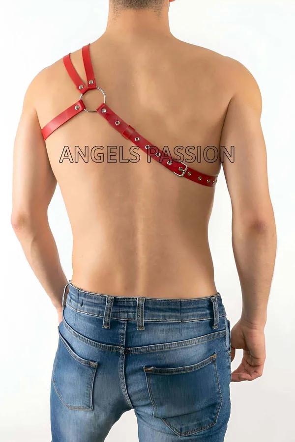 Men's Adjustable Faux Leather Chest Harness