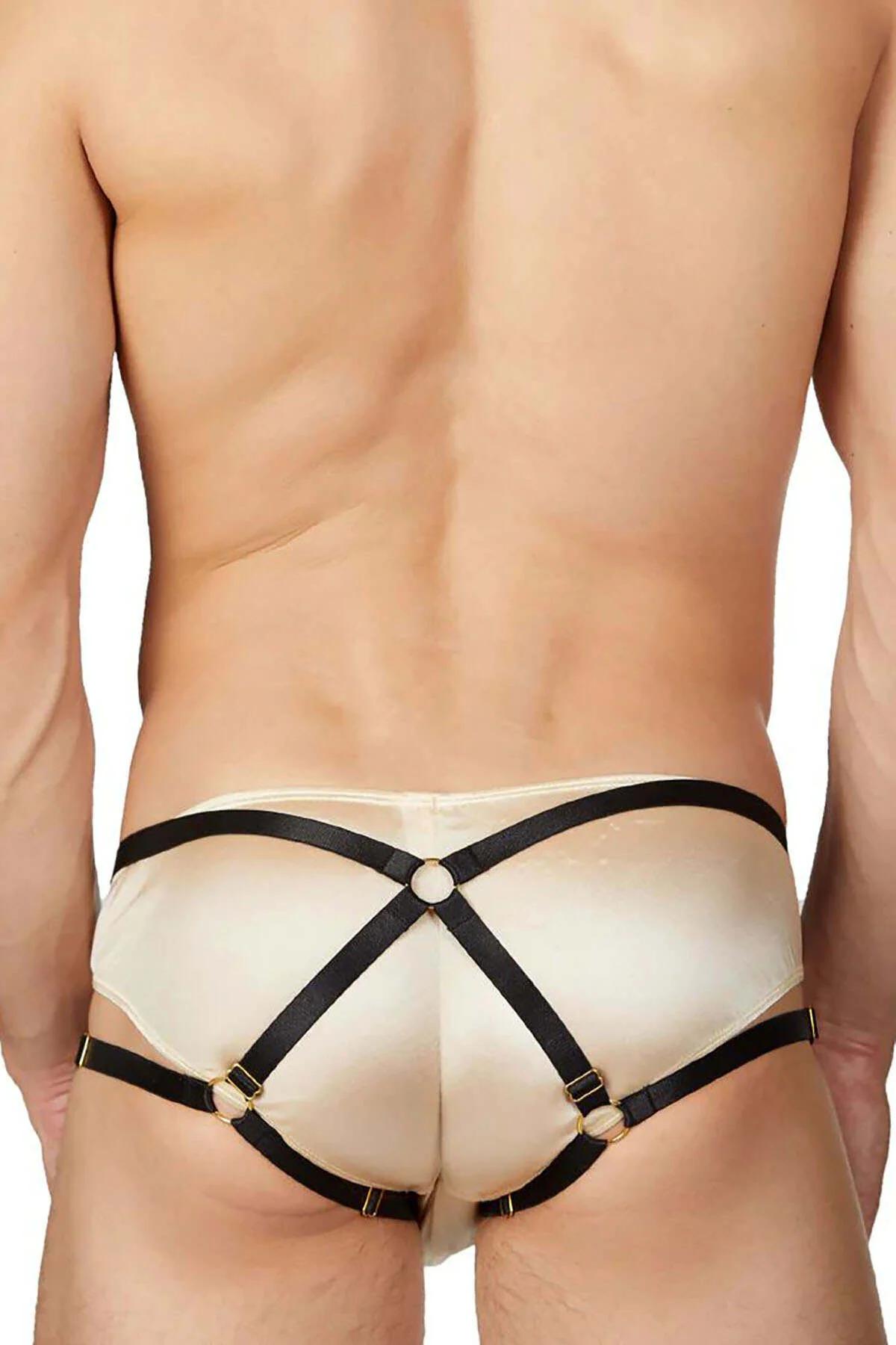 Men's Harness Underwear Brief with Adjustable Straps