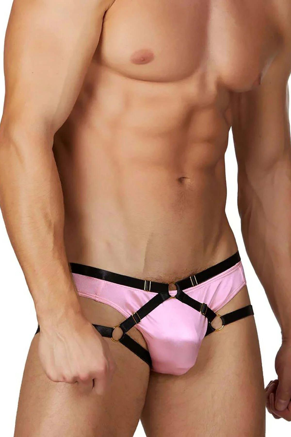 Men's Harness Underwear Brief with Adjustable Straps