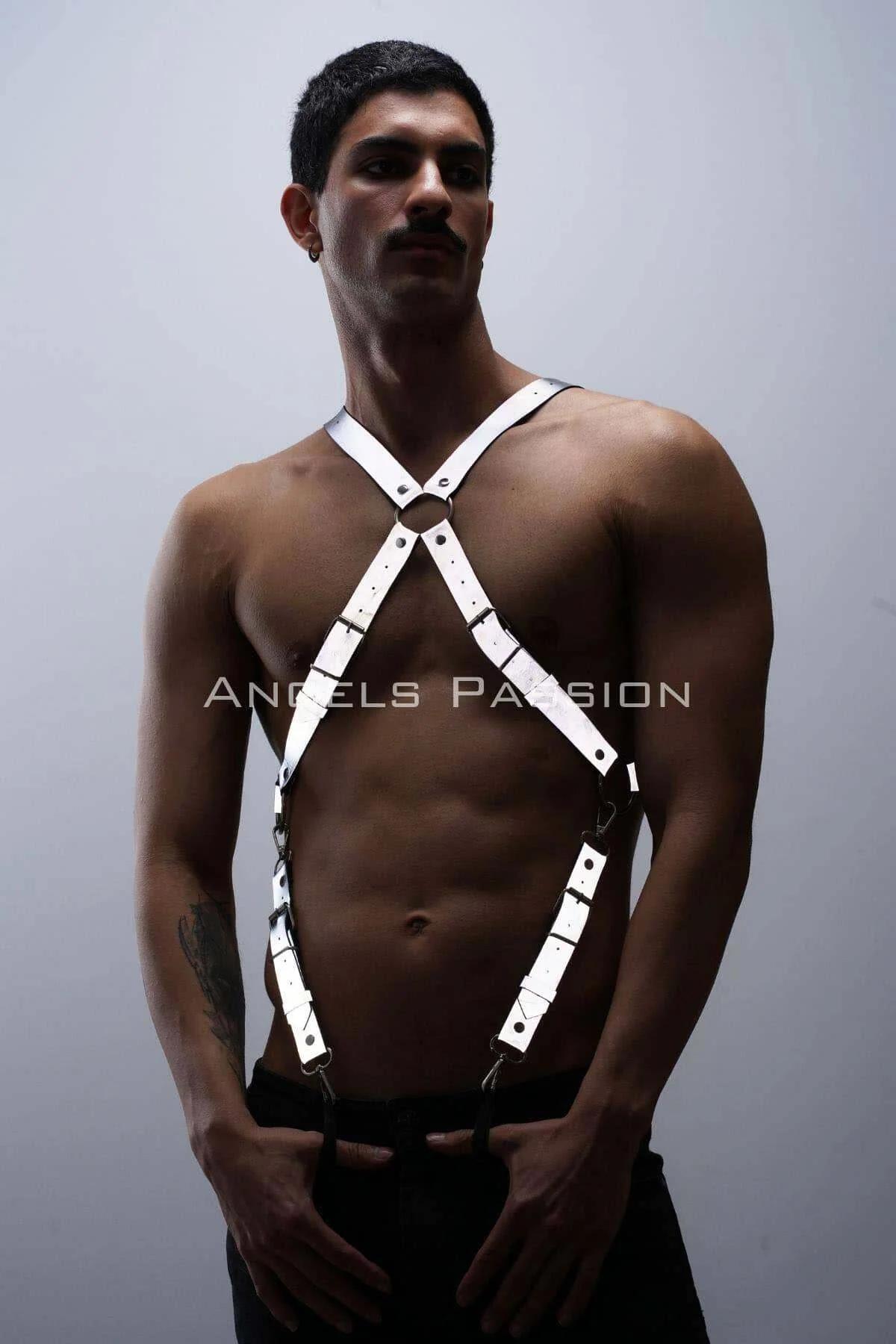 Mens Reflective Harness - Adjustable Chest & Trouser Suspenders