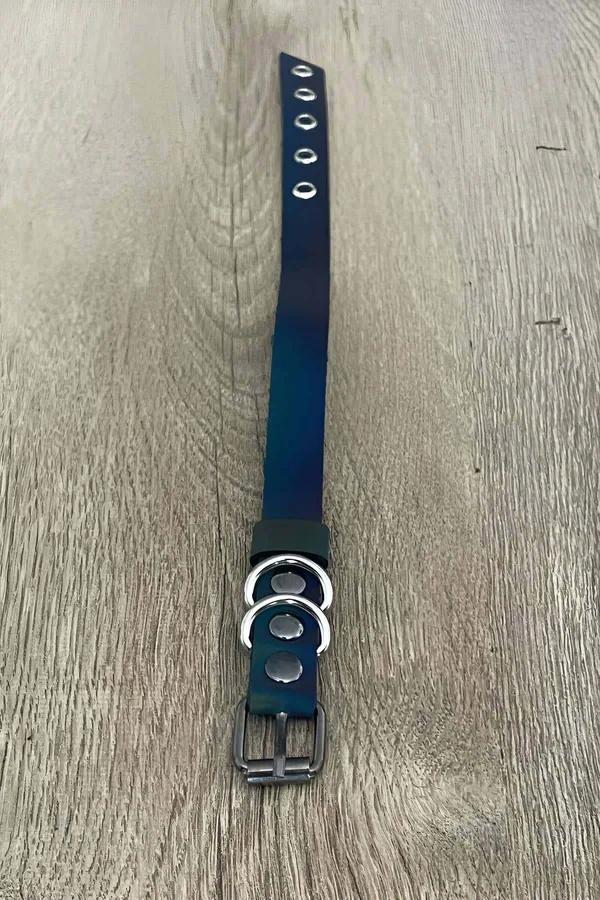 Iridescent Choker Harness with O-Rings
