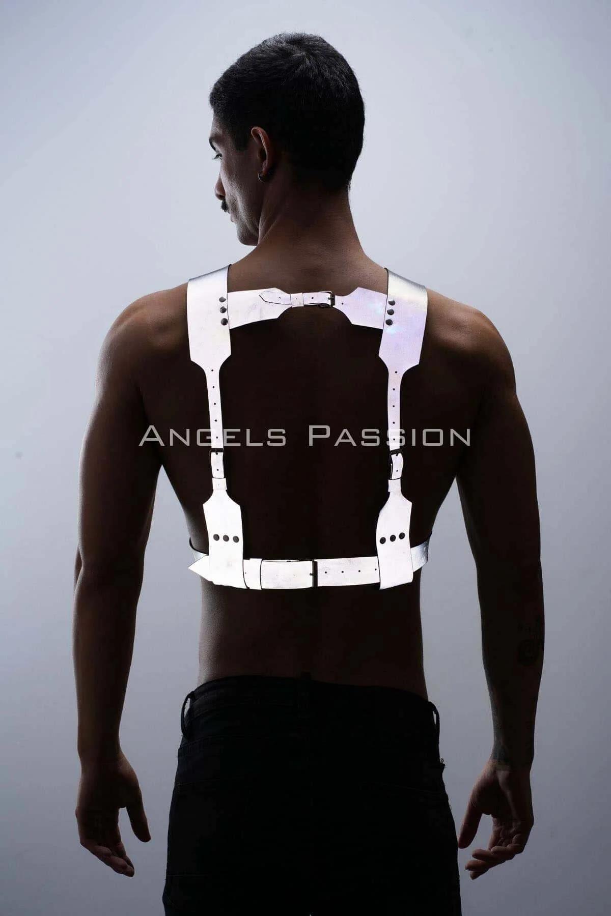 Mens Reflective Body Harness for Clubwear & Parties