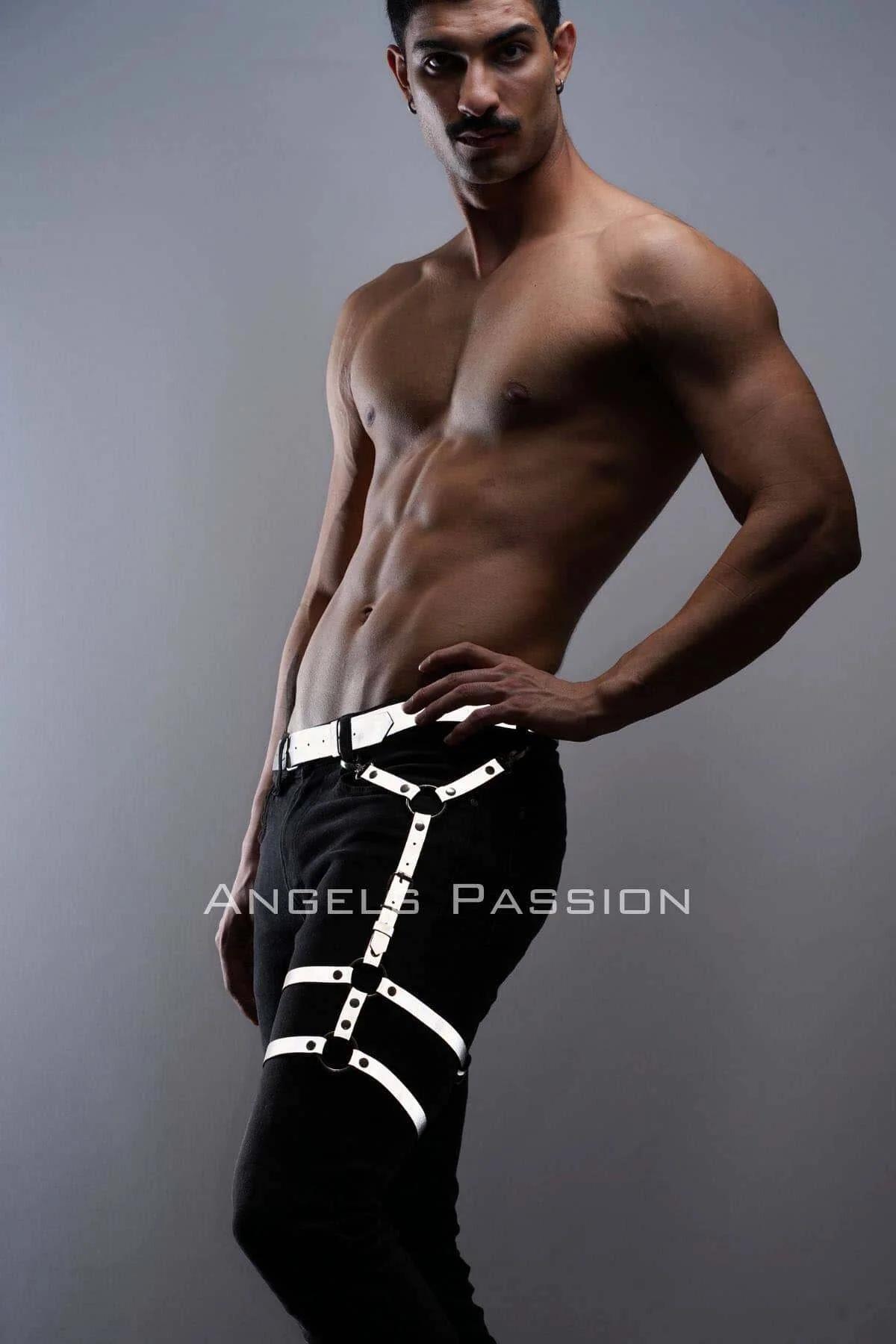 Reflective Men's Adjustable Thigh Leg Harness Accessory